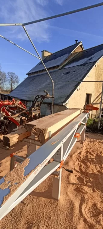 Scierie mobile. élagueur de Combourg 