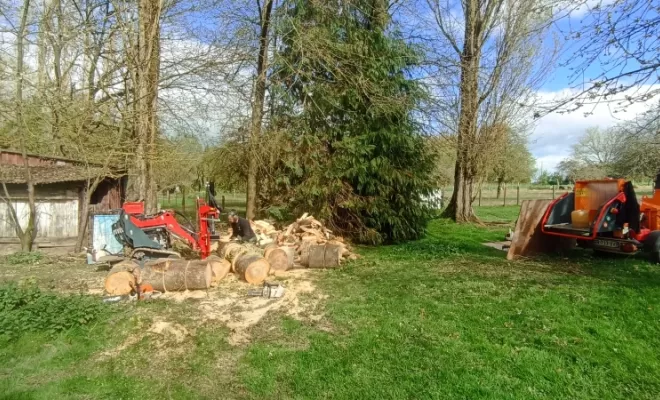 Fendage de bois à plerguer 